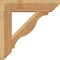 Ekena Millwork Funston Slat Rough Sawn Bracket w/ Offset Brace, Western Red Cedar, 8"W x 32"D x 32"H BKT0806X32X32FST06RWR - alternate 2